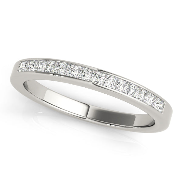 0.25CTW 10K Princess Brilliant Cut Channel Set Diamond Band