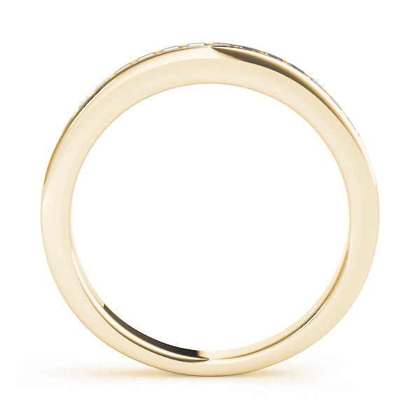 0.25CTW 10K Princess Brilliant Cut Channel Set Diamond Band