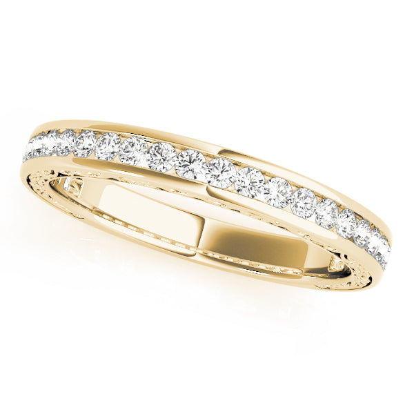 0.50CTW 14K Round Brilliant Cut Channel Set Diamond Band