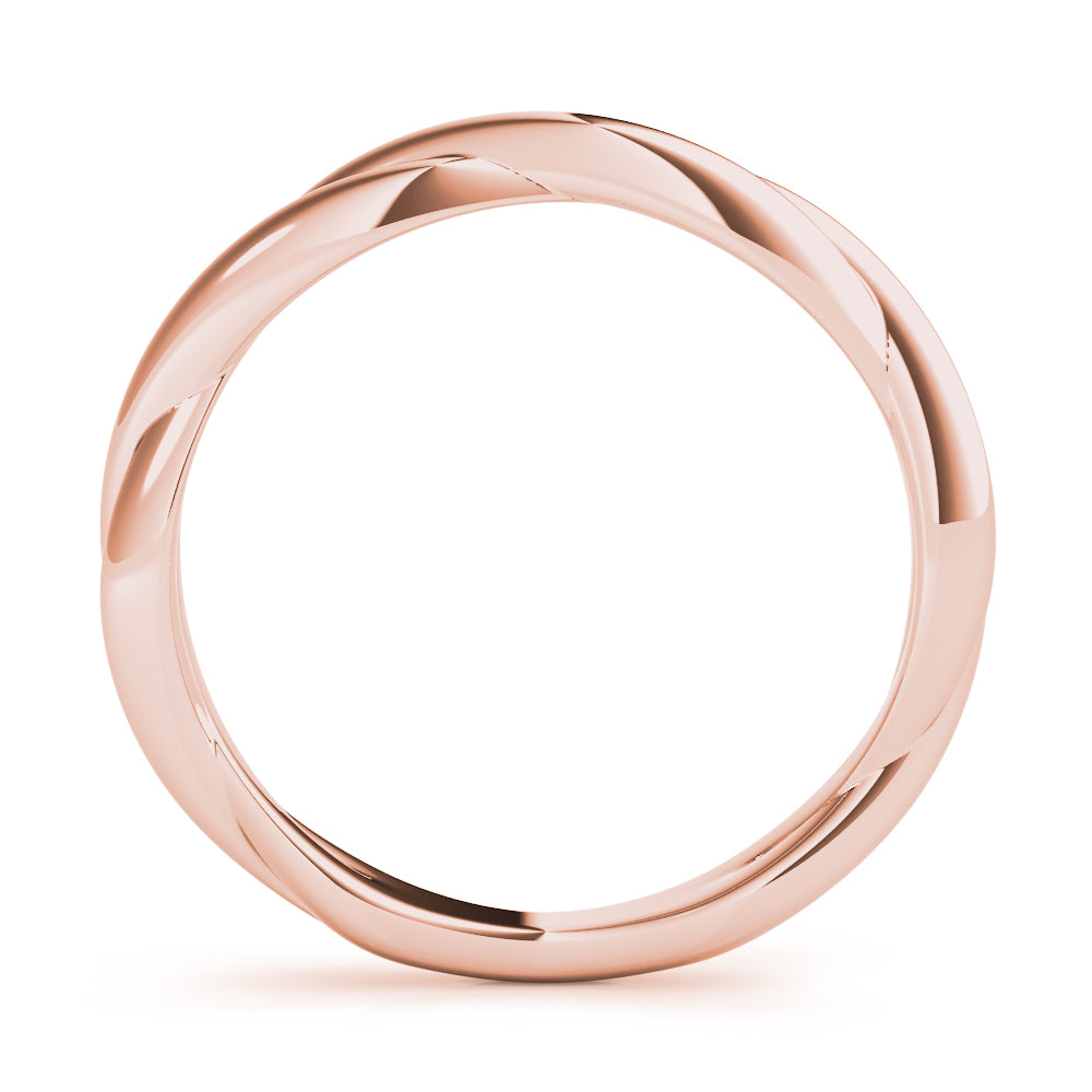 14K Gold Twisted Design Band