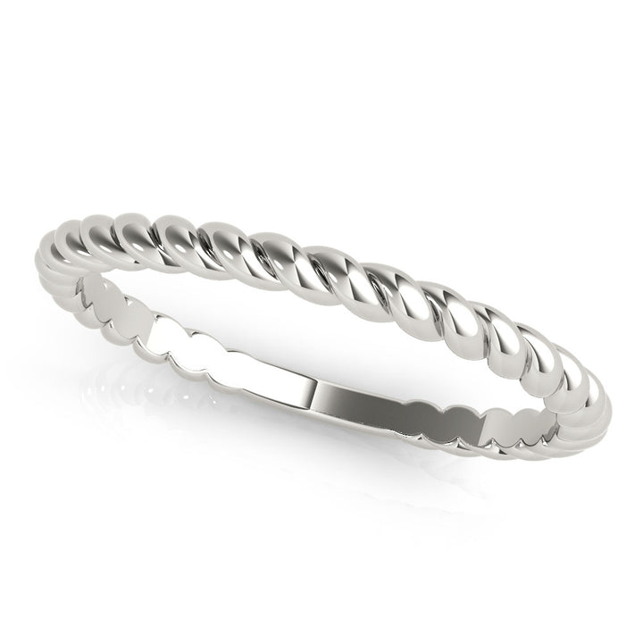 14K Gold Weaved Rope Design Band