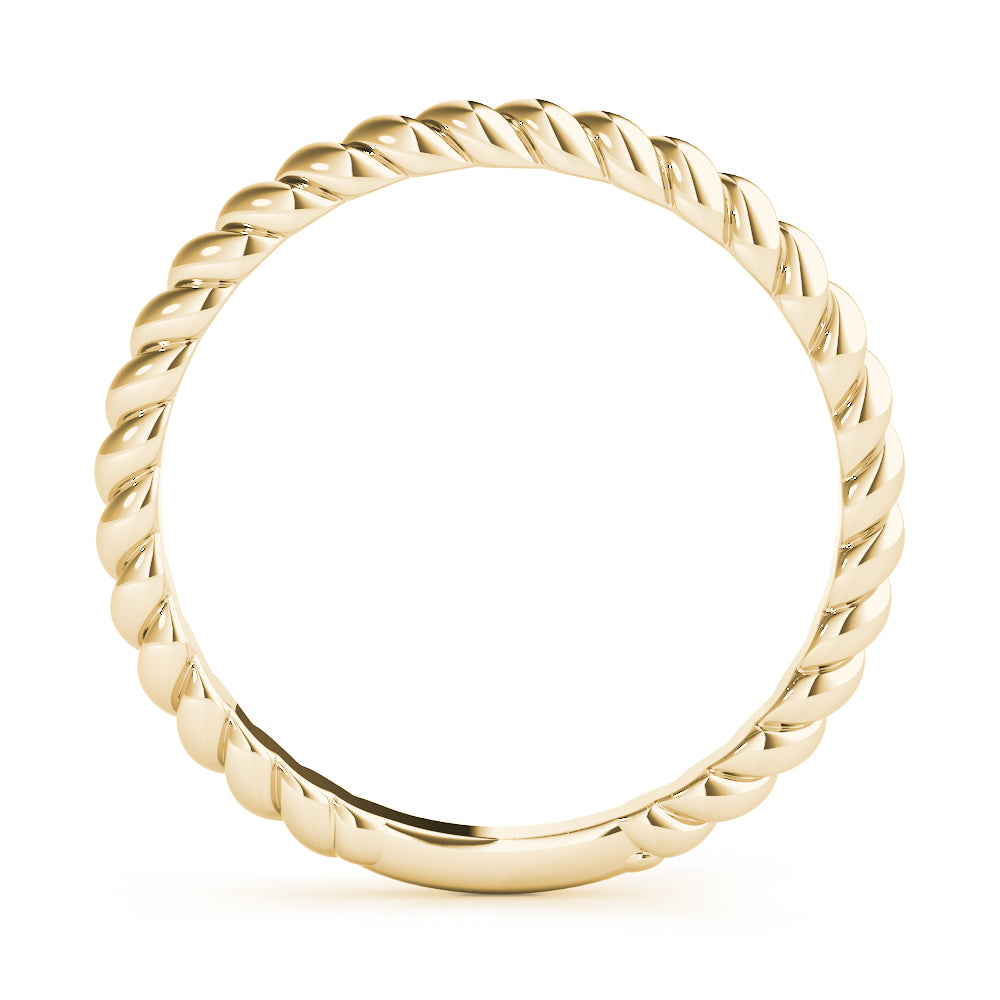 14K Gold Weaved Rope Design Band