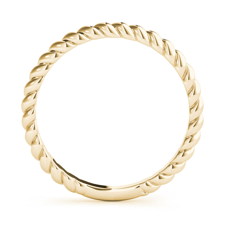 14K Gold Weaved Rope Design Band