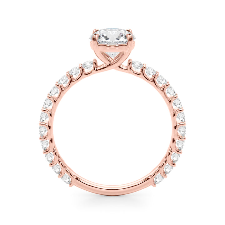 1.00CT 14K Classic Diamond Engagement Ring Accented With Additional Diamonds