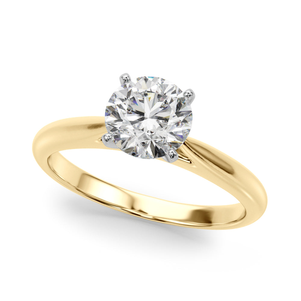 1.00CT 14K Classic Traditional Diamond Solitaire Engagement Ring