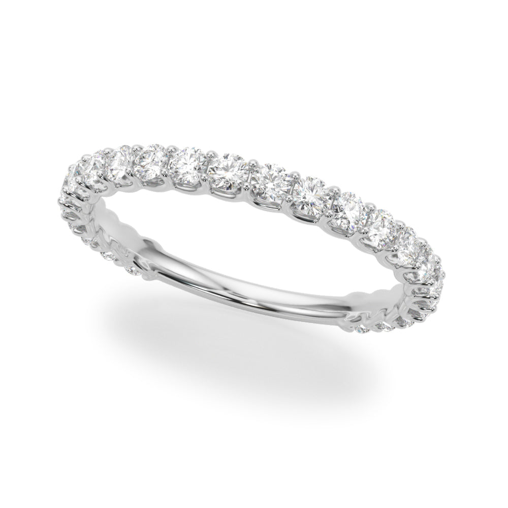 0.72CT Prong Set Wedding Band
