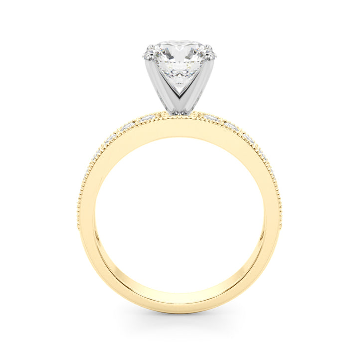 1.00CT 14K Round Brilliant Cut Diamond Accented With Additional Diamonds