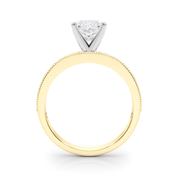 1.00CT 14K Princess Cut Diamond Accented With Additional Diamonds