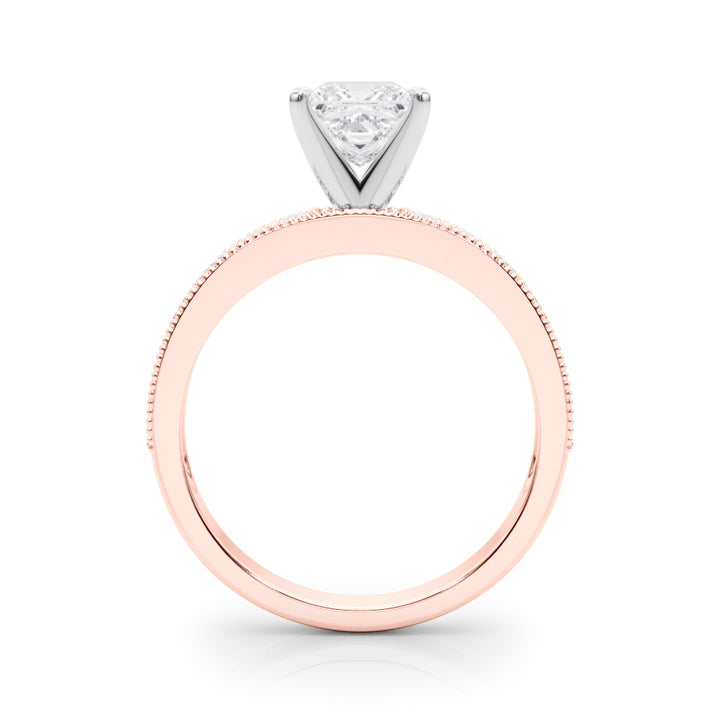 1.00CT 14K Princess Cut Diamond Accented With Additional Diamonds