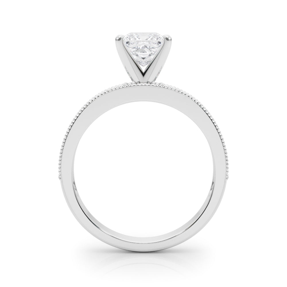 1.00CT 14K Princess Cut Diamond Accented With Additional Diamonds