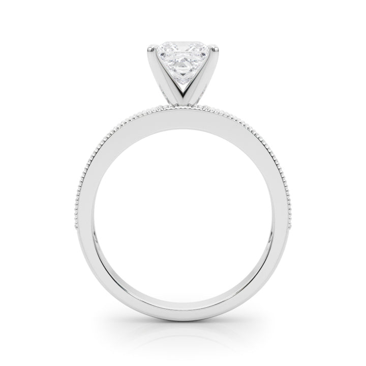 1.00CT 14K Princess Cut Diamond Accented With Additional Diamonds