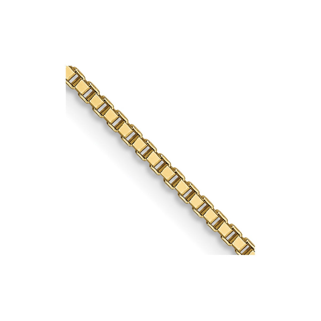 Gold 1mm Box Chain, 22"