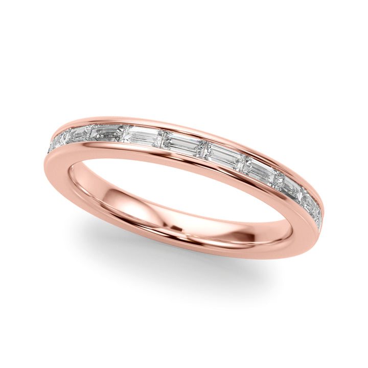 14K Gold Baguette Cut Channel Set Diamond Band