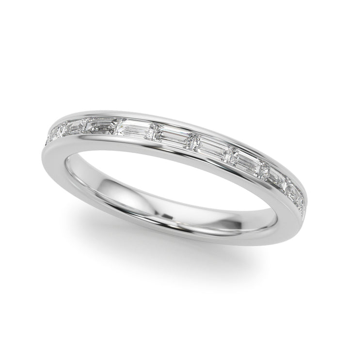 14K Gold Baguette Cut Channel Set Diamond Band