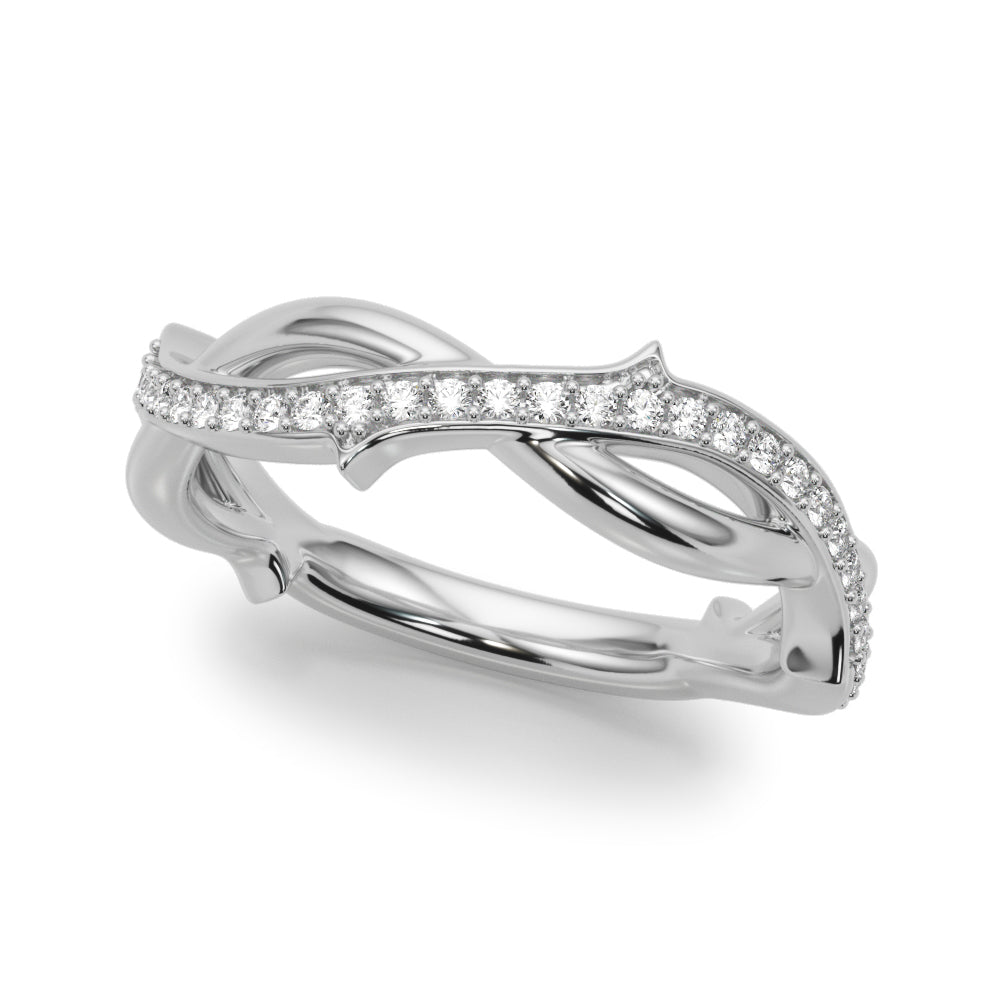 Twisting Thorn Wedding Band