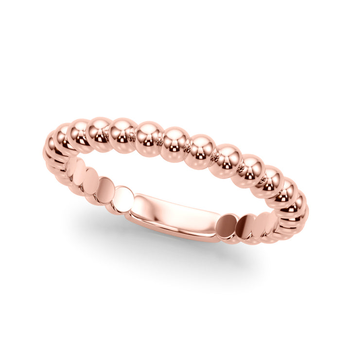 14K Gold Ring with Bead Detail