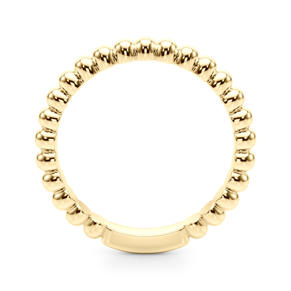 14K Gold Ring with Bead Detail