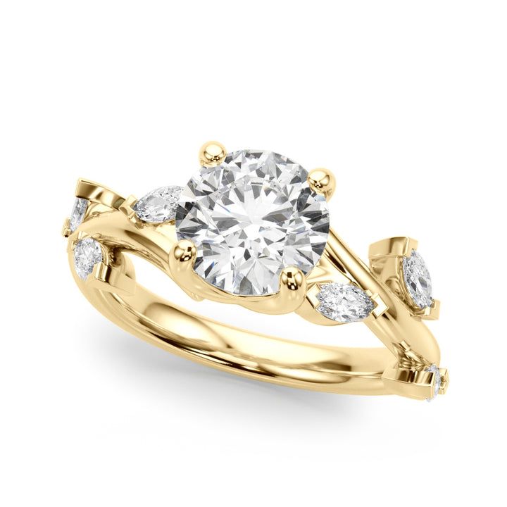1.00CT 14K Marquise Vine Engagement Ring