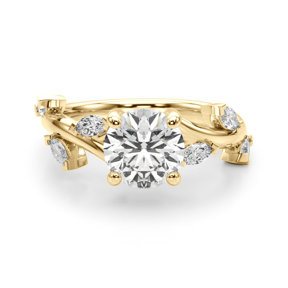 1.00CT 14K Marquise Vine Engagement Ring