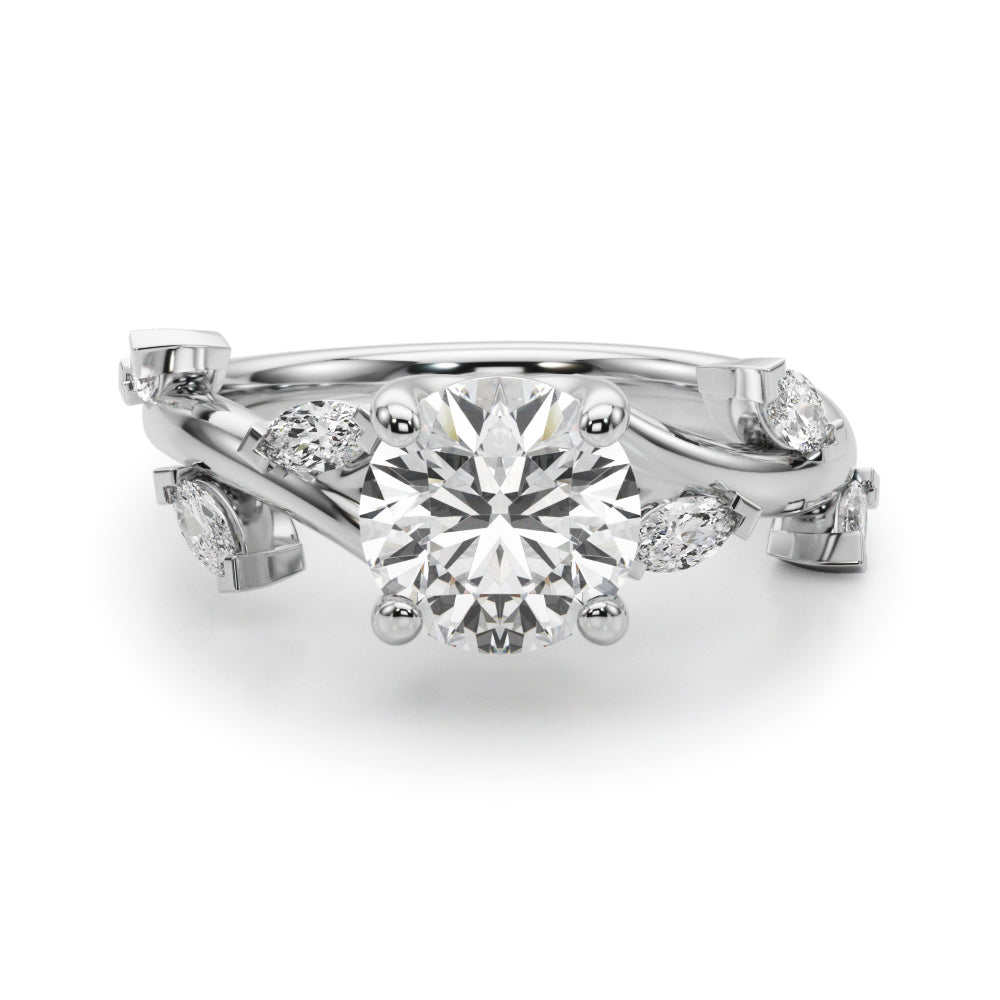 1.00CT 14K Marquise Vine Engagement Ring