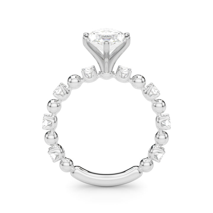 1.00CT 14K  Marquise Cut Diamond Design with Fancy Shoulders - View 1