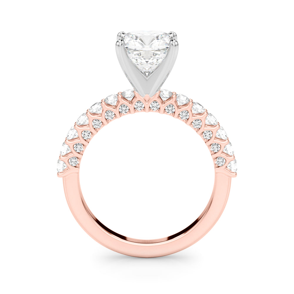 1.00CT 14K  Cushion Cut Diamond Ring Design - View 5