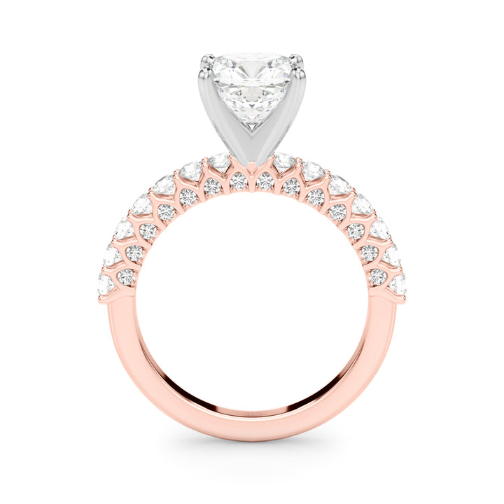 1.00CT 14K  Cushion Cut Diamond Ring Design - View 5