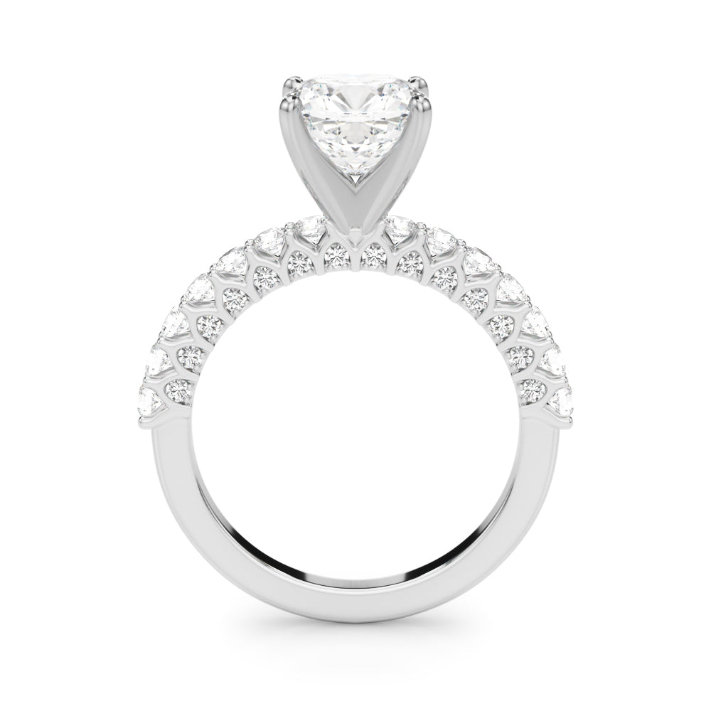 1.00CT 14K  Cushion Cut Diamond Ring Design - View 1