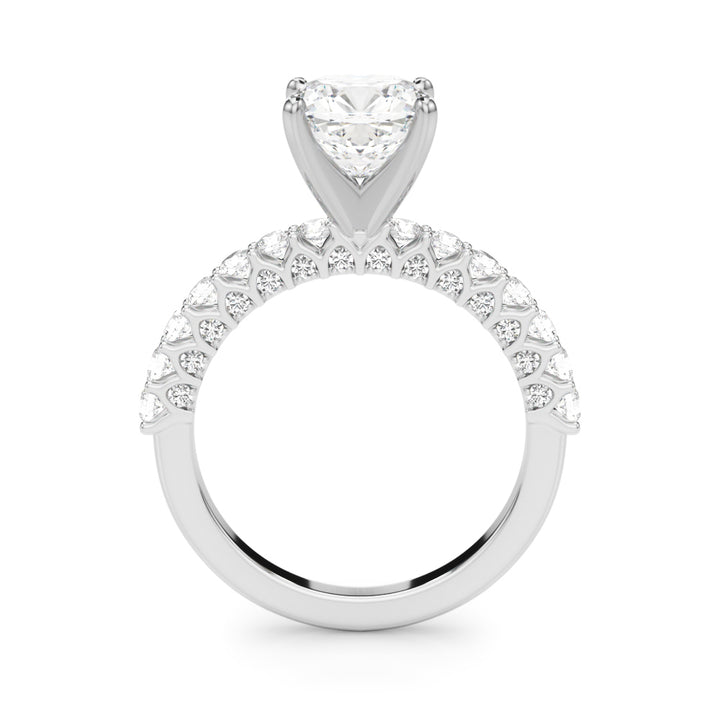 1.00CT 14K  Cushion Cut Diamond Ring Design - View 1