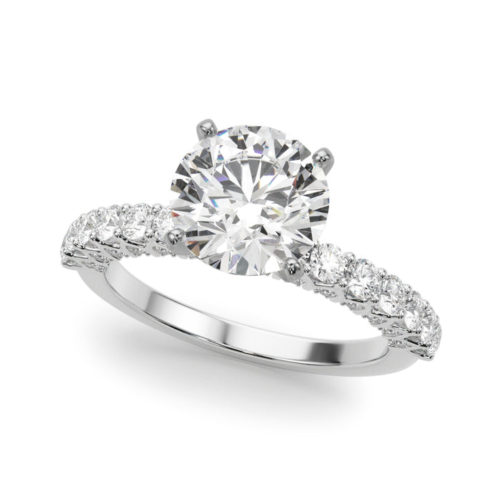 1.00CT 14K  Round Brilliant Diamond Ring Design