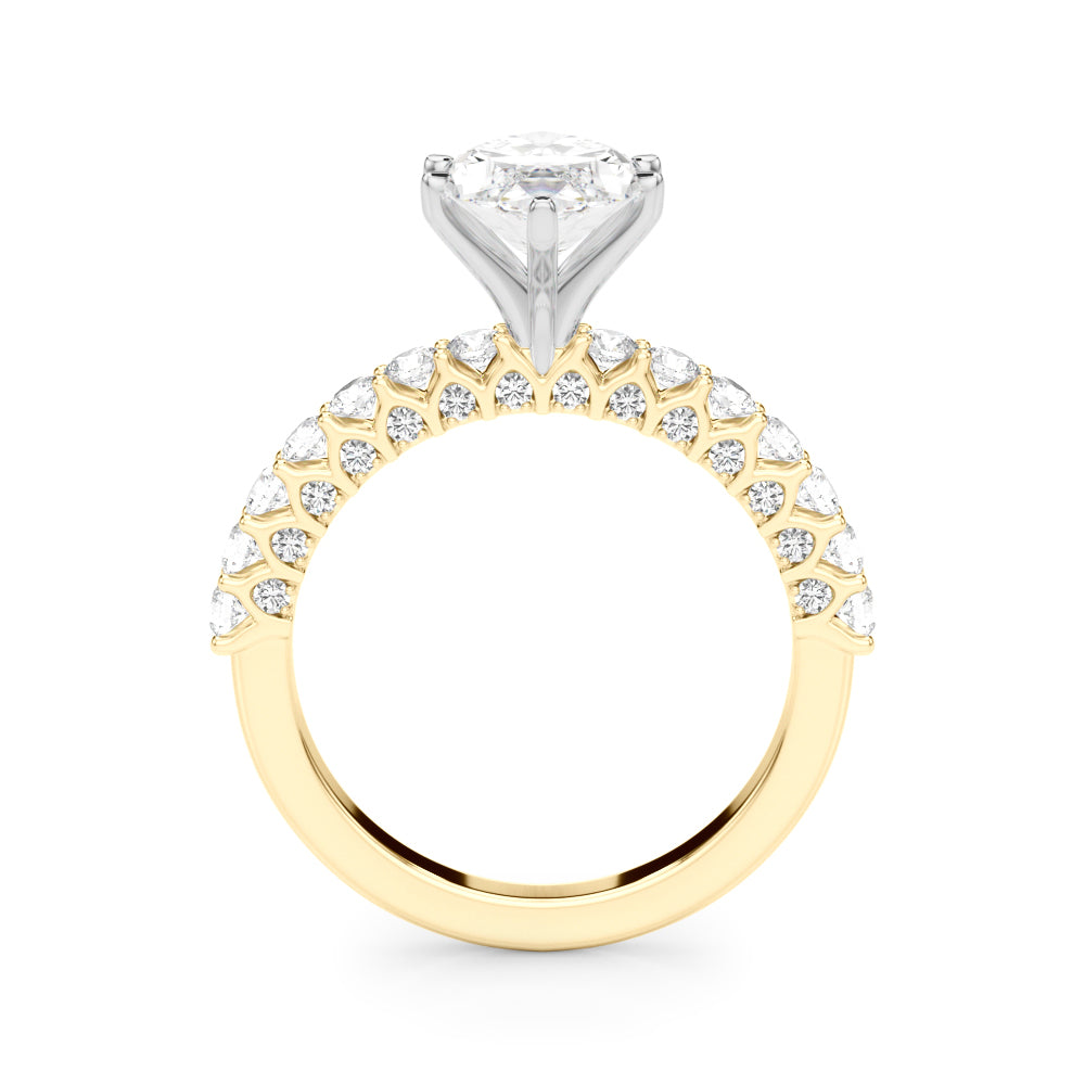 1.00CT 14K  Marquise Cut Diamond Ring Design - View 3