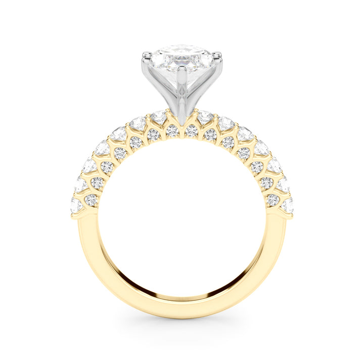 1.00CT 14K  Marquise Cut Diamond Ring Design - View 3