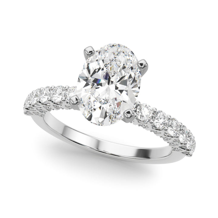 1.00CT 14K  Oval Brilliant Diamond Ring Design