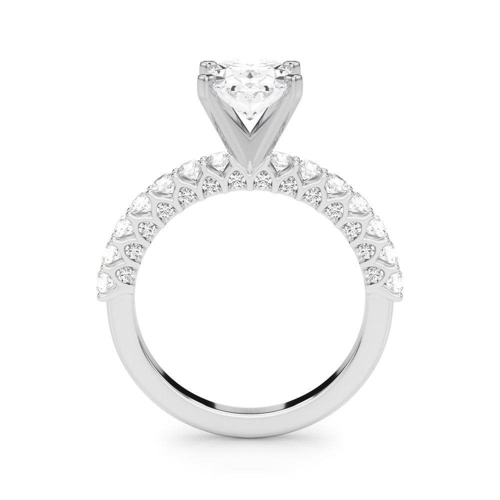 1.00CT 14K  Oval Brilliant Diamond Ring Design - View 1