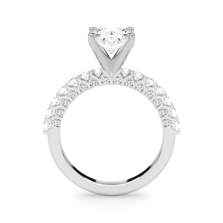 1.00CT 14K  Oval Brilliant Diamond Ring Design - View 1