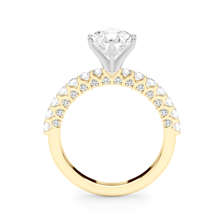 2.00CT 14K  Pear Shape Diamond Ring Design - View 3