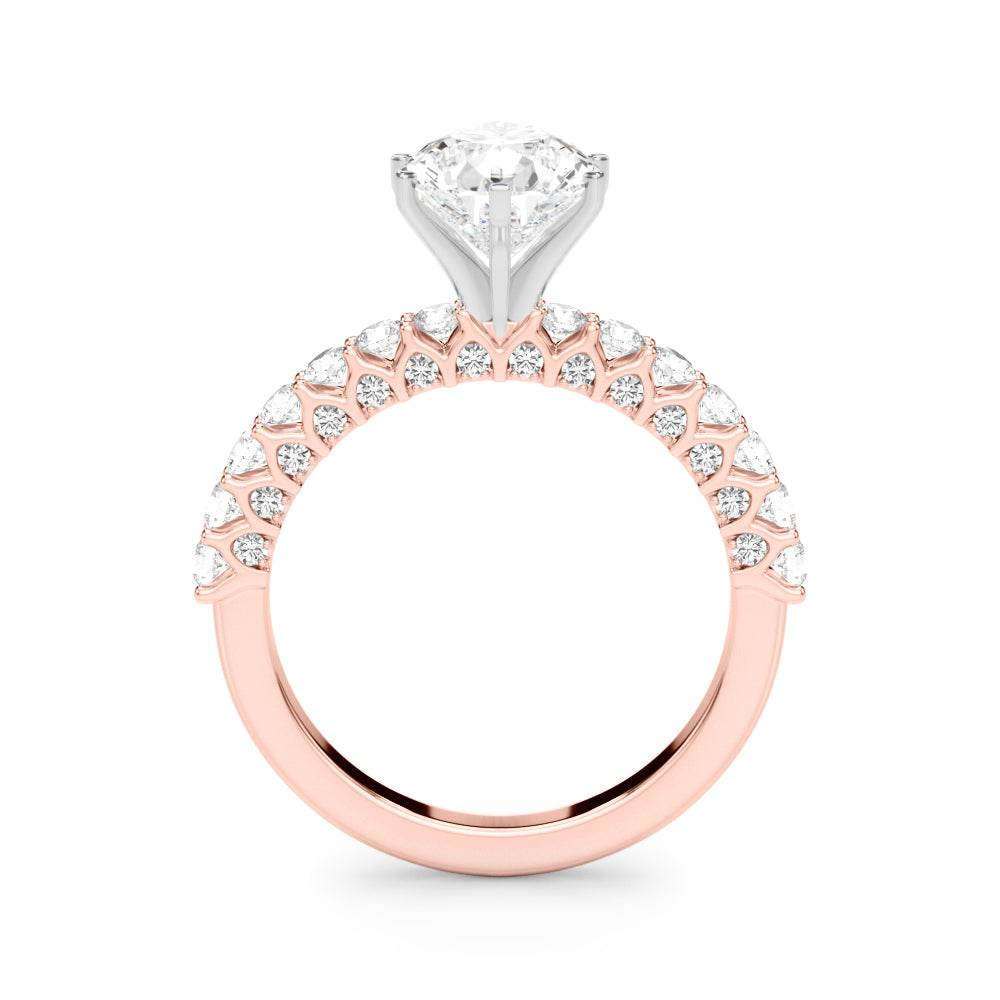 1.00CT 14K  Pear Shape Diamond Ring Design - View 5