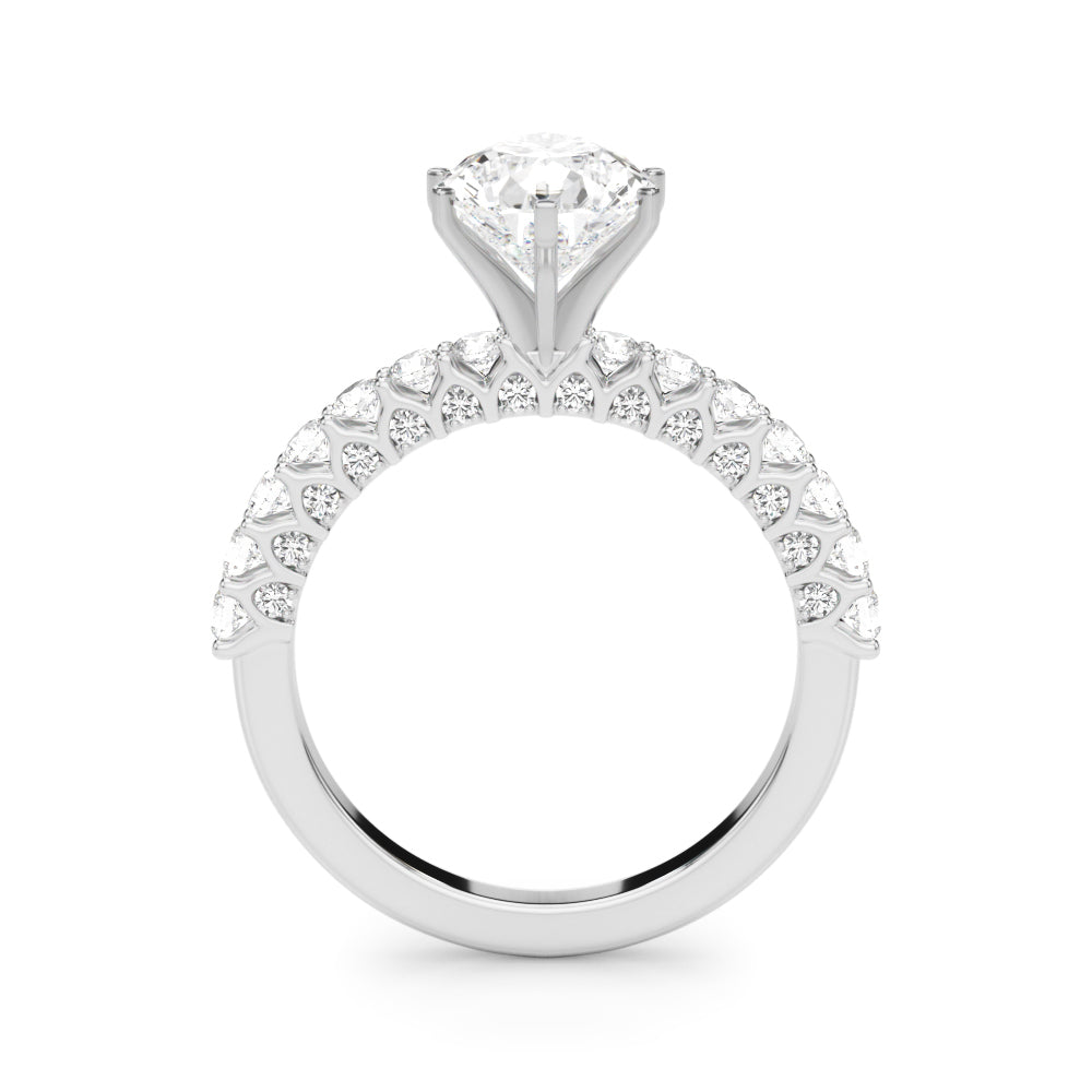 1.00CT 14K  Pear Shape Diamond Ring Design - View 1