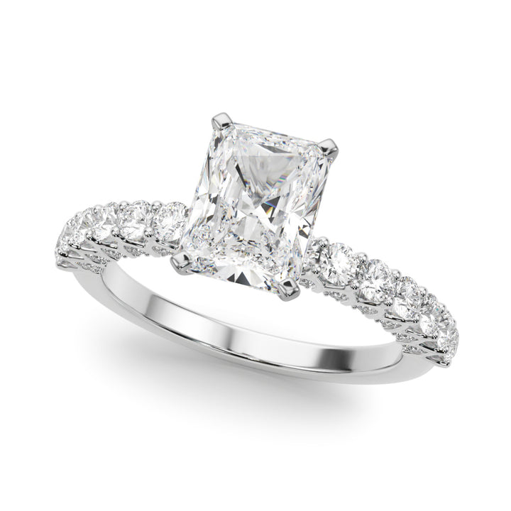 2.00CT 14K  Radiant Cut Diamond Ring Design