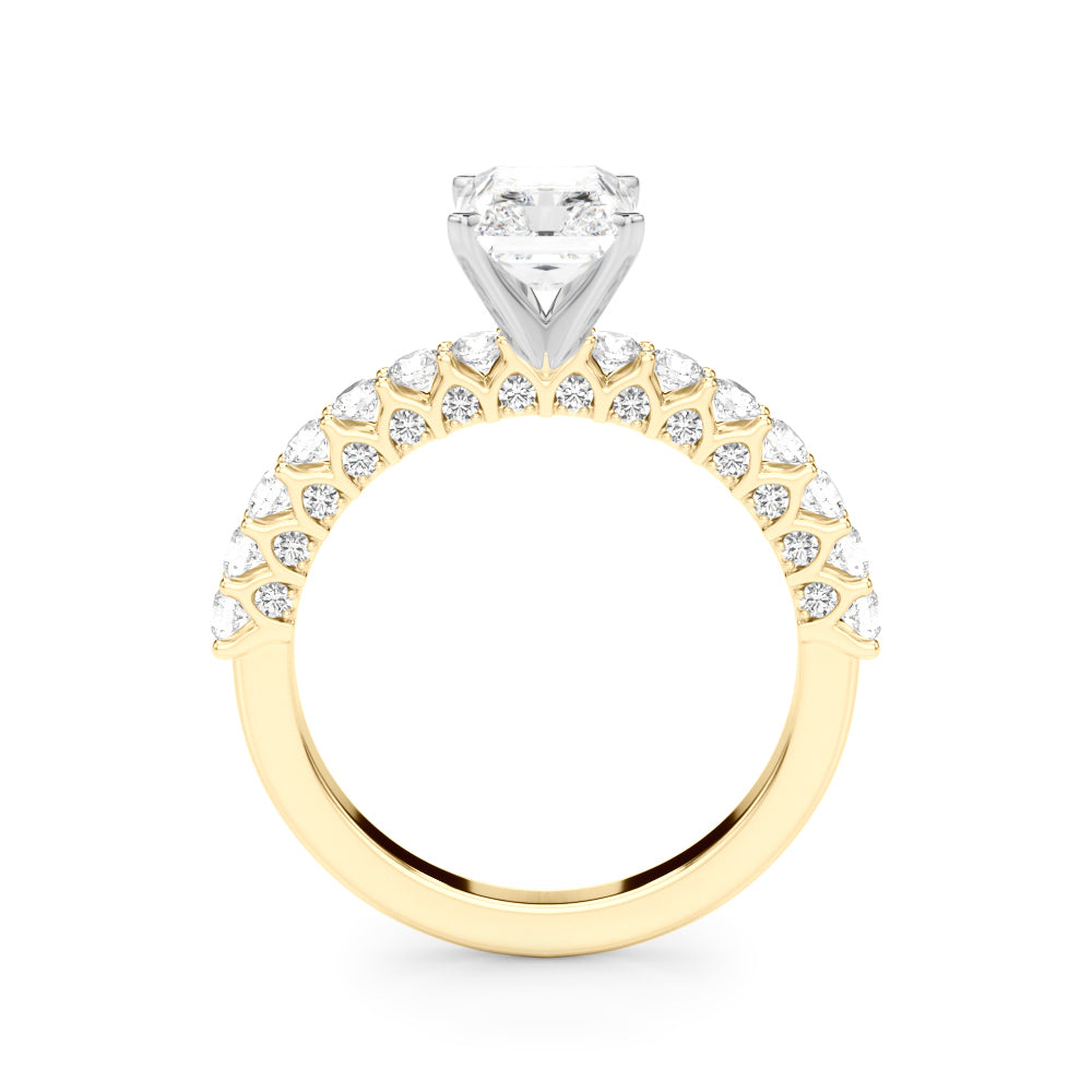 2.00CT 14K  Radiant Cut Diamond Ring Design - View 3