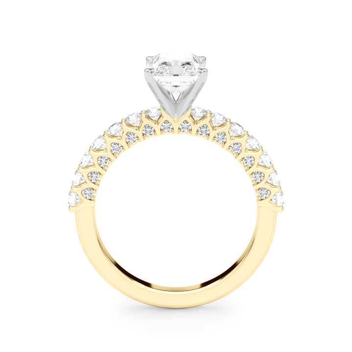 2.00CT 14K  Radiant Cut Diamond Ring Design - View 3