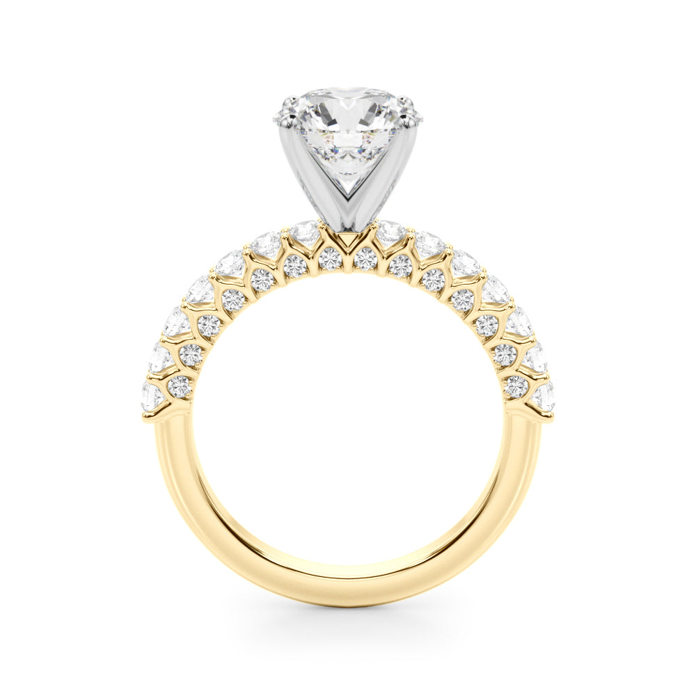 1.00CT 14K  Round Brilliant Diamond Ring Design - View 3