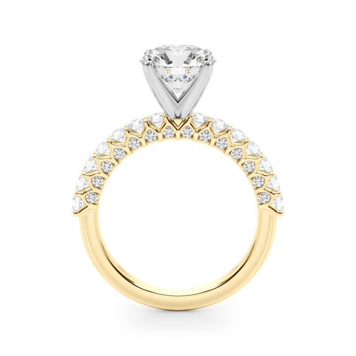1.00CT 14K  Round Brilliant Diamond Ring Design - View 3