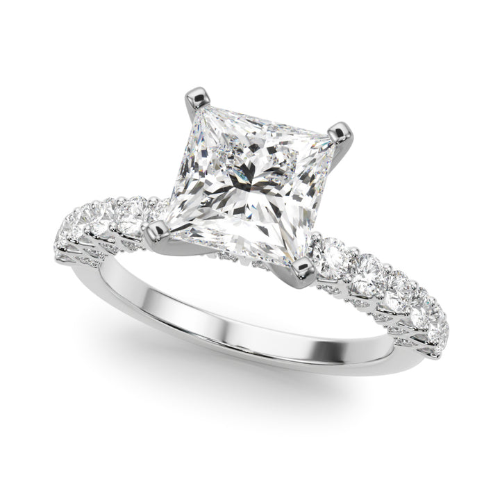 2.00CT 14K  Princess Cut Diamond Ring Design