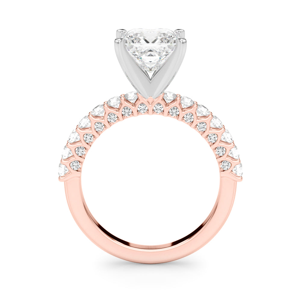 2.00CT 14K  Princess Cut Diamond Ring Design - View 5