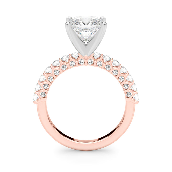 2.00CT 14K  Princess Cut Diamond Ring Design - View 5