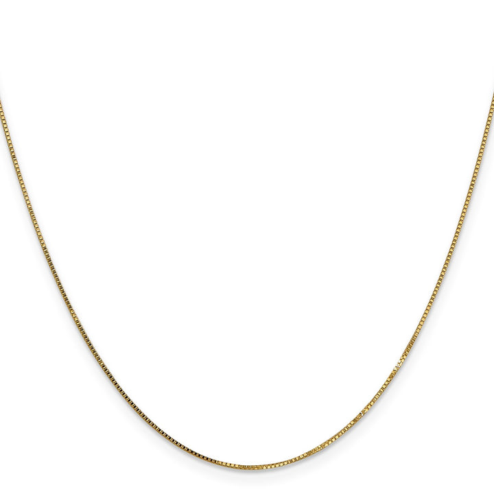 Gold 0.7mm Box Chain, 18"