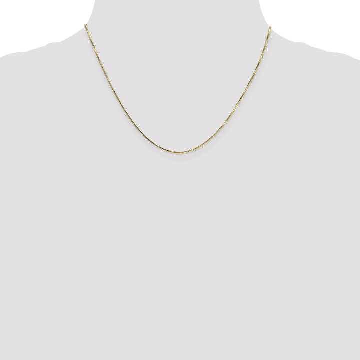 Gold 0.7mm Box Chain, 18"
