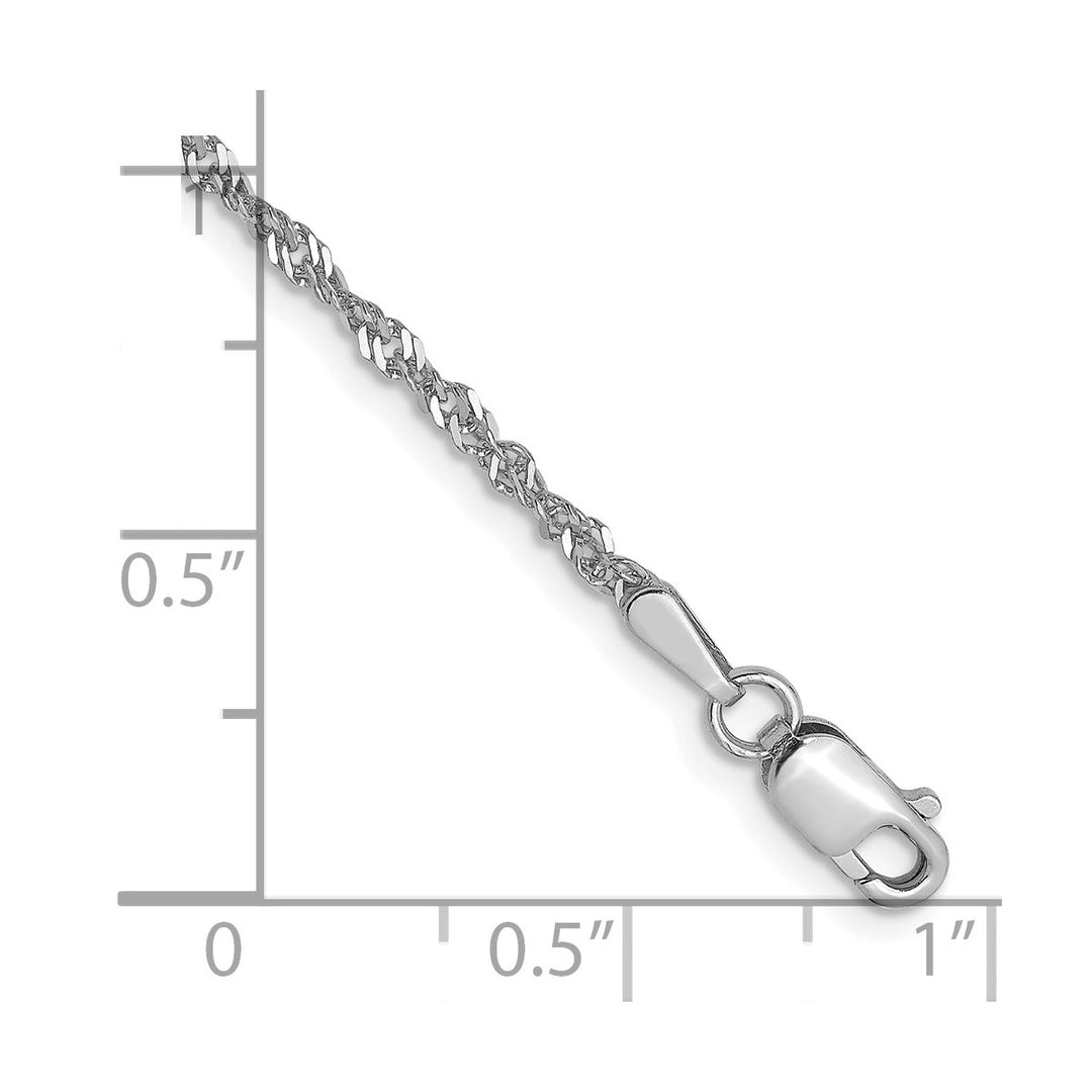 Gold 1.6mm Singapore Chain, 7