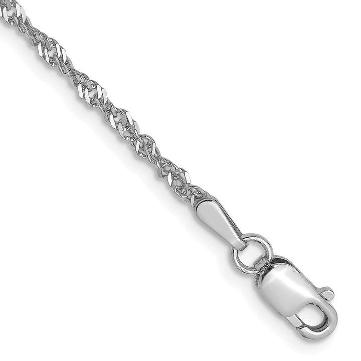 Gold 1.6mm Singapore Chain, 7"
